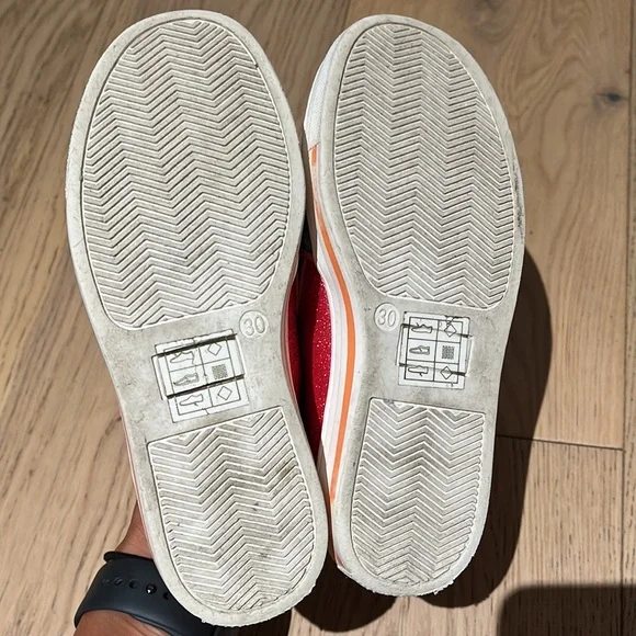 Crewcuts Little Girls’ Pink Glitter Slip On Sneakers (Size: 30 EU / 12.5 US) - Picture 7 of 11